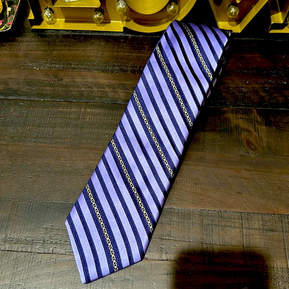 Ike Behar striped tie